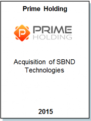 Entrea Capital аdvised Prime Holding, a fast growing IT Outstaffing company, on the аcquisition of competitor SBND Technologies